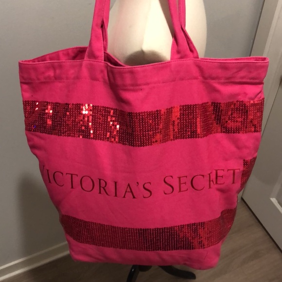 Victoria’s Secret Limited Edition Extra Large Bling Sequin Tote Weekender - Picture 3 of 12